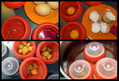 KALWEL, Pentola per uova, cuoci uova, cuoci uova in camicia, forno a  microonde, timer per uova sode, per uova sode, cottura a vapore per uova, 7  uova